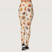 Rustic, Dried Maple Foliage Leggings (Achterkant)
