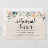 Rustic Dusk Mariage Rehearer Invitations (Devant)