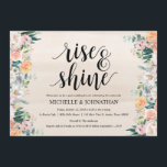 Rustic Dusk Post Mariage Brunch Invitation Card<br><div class="desc">Planifier un brunch avec les jeunes mariés le lendemain du mariage ? Invités Invitations avec cette Rustic Dusk Post Mariage Brunch Invitation Card. Ajoutez les détails de votre brunch en caractères noirs correspondants / lettrage.</div>