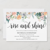 Rustic Dusk Post Mariage Brunch Invitation Card (Devant)