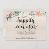 Rustic Dusk Post Mariage Brunch Invitation Card (Devant / Derrière)