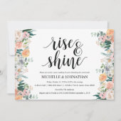 Rustic Dusk Post Mariage Brunch Invitation Card (Devant)