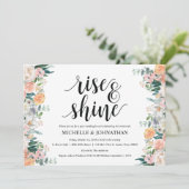 Rustic Dusk Post Mariage Brunch Invitation Card (Debout devant)