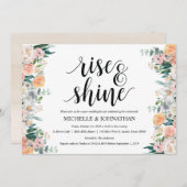Rustic Dusk Post Mariage Brunch Invitation Card (Devant / Derrière)