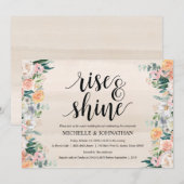 Rustic Dusk Post Wedding Brunch Invitation Kaart (Voorkant / Achterkant)