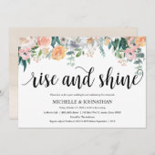 Rustic Dusk Post Wedding Brunch Invitation Kaart (Voorkant / Achterkant)