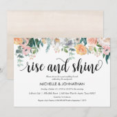 Rustic Dusk Post Wedding Brunch Uitnodigingskaart Kaart (Voorkant / Achterkant)