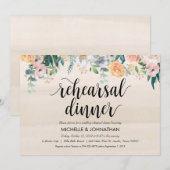 Rustic Dusk Wedding Repetitie Diner Uitnodigingen (Voorkant / Achterkant)