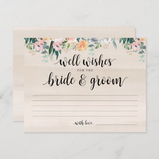 Rustic Dusk Wedding wenst Kaart (Voorkant / Achterkant)