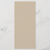 Rustic Dusky Barnyard Farm Thème Mariage Menu (Dos)