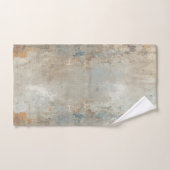 Rustic Dusty Blue Light Brown Abstract Farmhouse (Serviette à main)