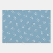 Rustic Dusty Blue Merry kerst Inpakpapier Vel (Voorkant 2)