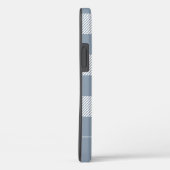 Rustic Dusty Blue Pset Pattern Monogram Case-Mate iPhone Case (Achterkant / Rechts)
