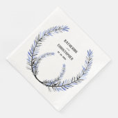 Rustic Dusty Blue Spruce Tree Stem Wreatcrest Servet (Hoek)