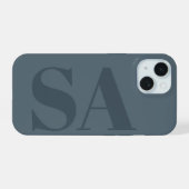 Rustic Dusty Blue Watercolor Minimal Contemporary (Verso Horizontal)