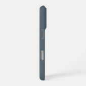 Rustic Dusty Blue Watercolor Minimal Contemporary iPhone Hoesje (Rechterkant)