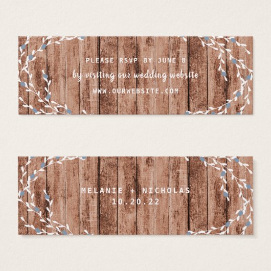 Rustic Dusty BlueBerry wreath mariage site web rsv (Devant & derrière)