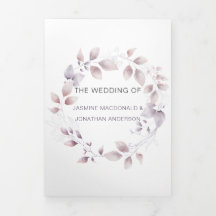 Rustic Dusty Paars Mauve Pink Floral Wedding