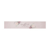 Rustic Dusty Roos Floral Bouquet Uitnodigingen Wikkel (Vlak)