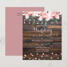Rustic Dusty Roos Pink Floral Wedding