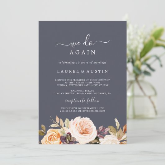 Rustic Earth Bloemendecor Paars We Do Again Hernie Kaart (Staand voorkant)