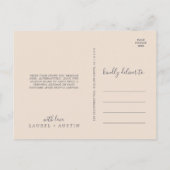 Rustic Earth Florals Dank u Briefkaart (Achterkant)