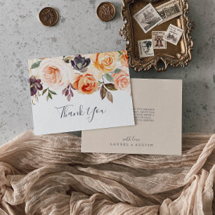 Rustic Earth Florals Hartelijk dank Bedankkaart