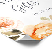 Rustic Earth Florals Kaarten en Geschenken Bord Poster (Hoek)