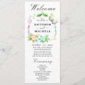 Rustic Earth Florals Programme de mariage (Devant)