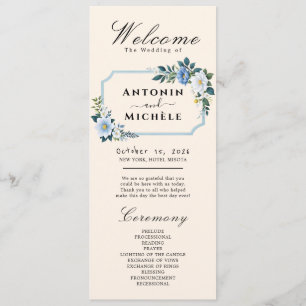 Rustic Earth Florals Programme de mariage