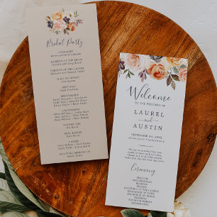 Rustic Earth Florals Programme de mariage