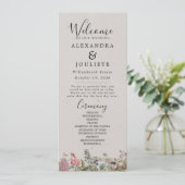 Rustic Earth Florals Programme de mariage (Debout devant)