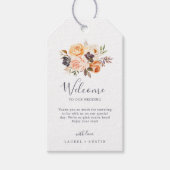 Rustic Earth Florals Weddenschap Welkom Cadeaulabel (Voorkant)