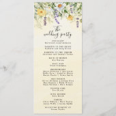 Rustic Earth Florals Wedding Programme Programma (Achterkant)