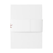 Rustic Earth Florals Wedding Uitnodigingen Wikkel (Achterkant Voorbeeld)