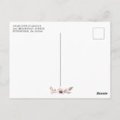 Rustic Earth-tone Boho Save the Date Invitation Briefkaart (Achterkant)