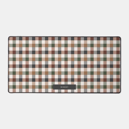 Rustic Earth Tone Plaid Pattern (Recto)
