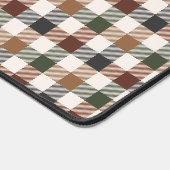 Rustic Earth Tone Plaid Pattern Bureaumat (Hoek)