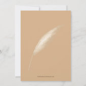 Rustic Earthy Boho Pampas Engagement Party Kaart (Achterkant)