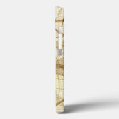Rustic Earthy Cream Beige Leaves Case-Mate iPhone Case (Achterkant / Links)