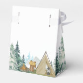 Rustic een klein Baby shower Camper Bedankdoosjes (Achterkant)