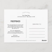 Rustic Elegance EDITABLE KLEUR bruiloft update Briefkaart (Achterkant)