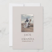 Rustic Elegance Floral Bewaar de datum uitnodiging (Achterkant)