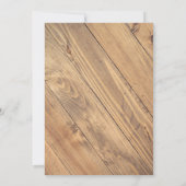 Rustic Elegance Pine Cone, Fern en Greenery Kaart (Achterkant)
