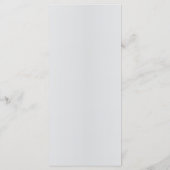 Rustic Elegant 3D Floral menu Mariage (Dos)