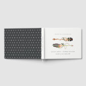 Rustic Elegant Boho Feather Floral Arrow Wedding Gastenboek (Volledig)