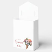 Rustic Elegant Boho Ice Cream Vrijgezellenfeest Bedankdoosjes (Geopend)