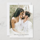 Rustic Elegant Eucalyptus Greenery Foto Weddenscha Kaart (Achterkant)