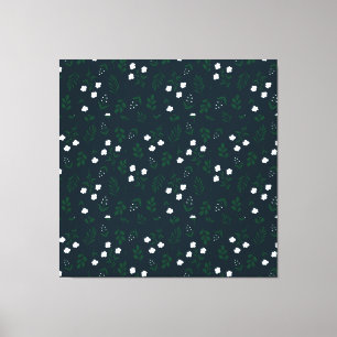 Rustic Elegant Floral Canvas Afdruk