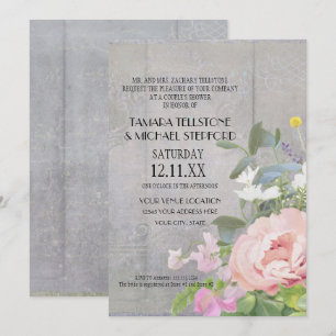 Rustic Elegant Floral Kaart